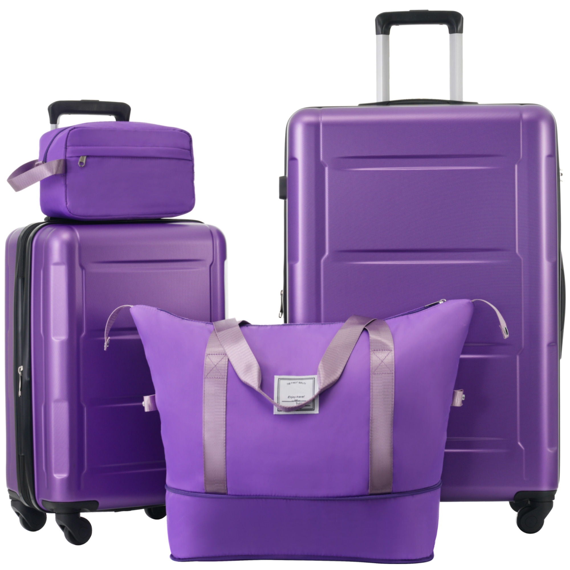 2 Piece Luggage Set With Bags Expanable Spinner Wheels ABS Lightweight Suitcase With Tsa Lock 20&quot; / 28&quot;