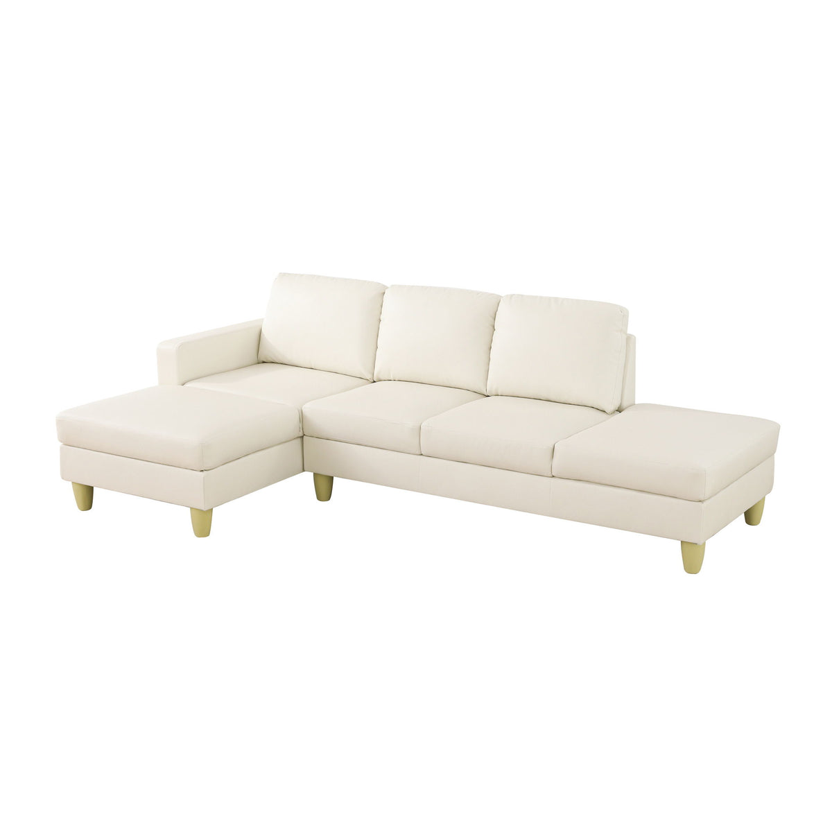 L - Shaped Sectional Sofa With Chaise &amp; Ottoman
