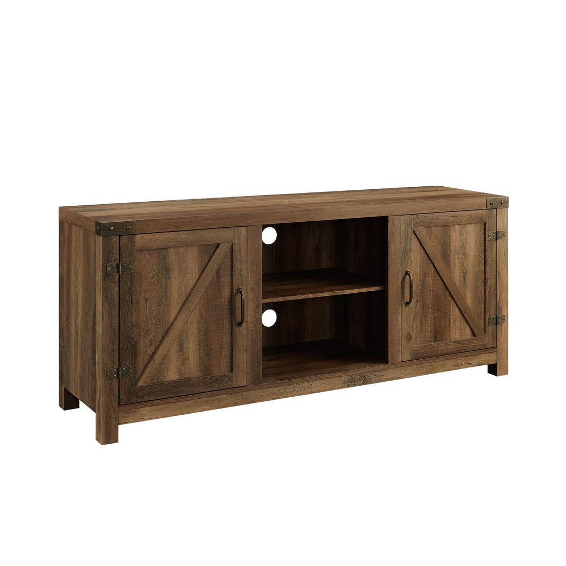 Farmhouse Barn Door TV Stand For TVs Up To 65&quot;