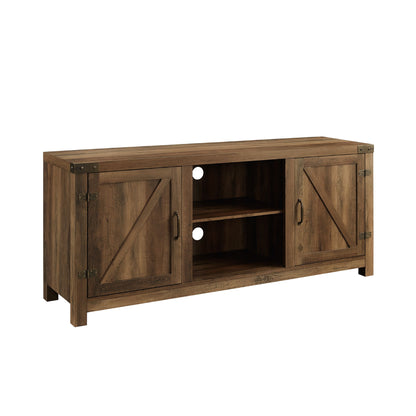Farmhouse Barn Door TV Stand For TVs Up To 65&quot;