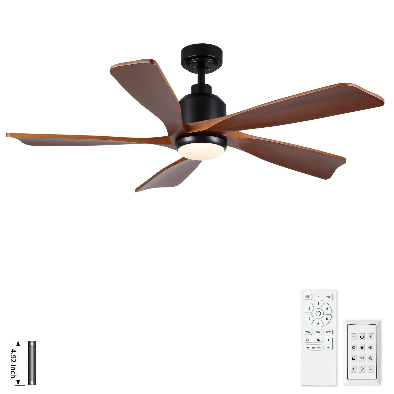 American Farmhouse Ceiling Fan With Light Quiet DC Motor