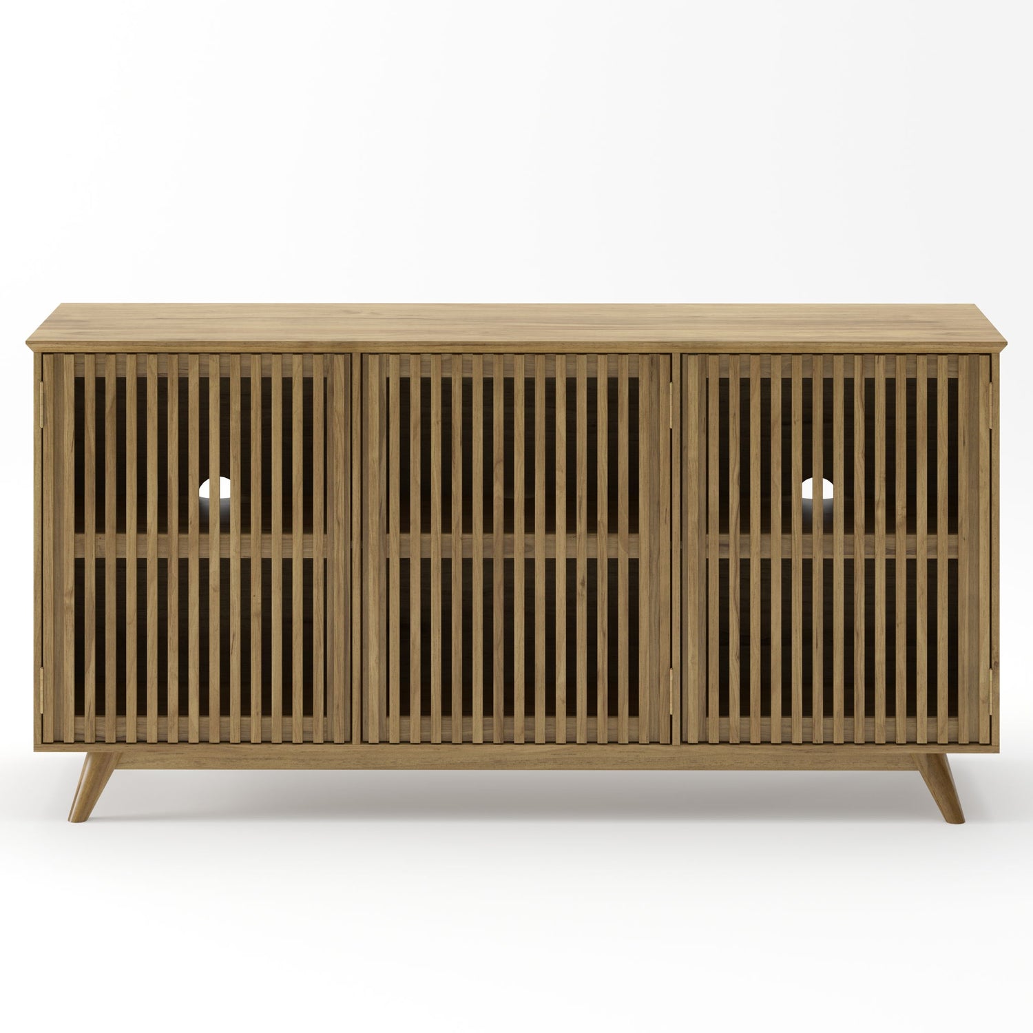 TV Stand With Adjustable Shelf - Natural