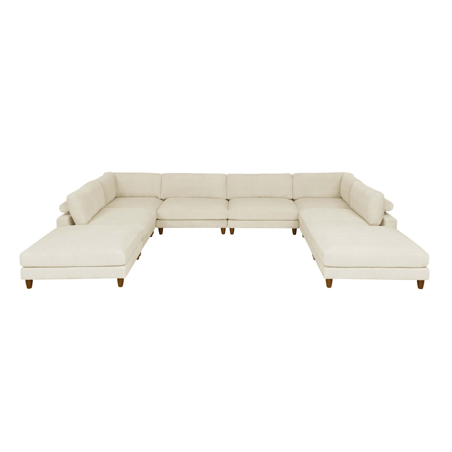 Modern Modular Sectional With Adjustable Back Support