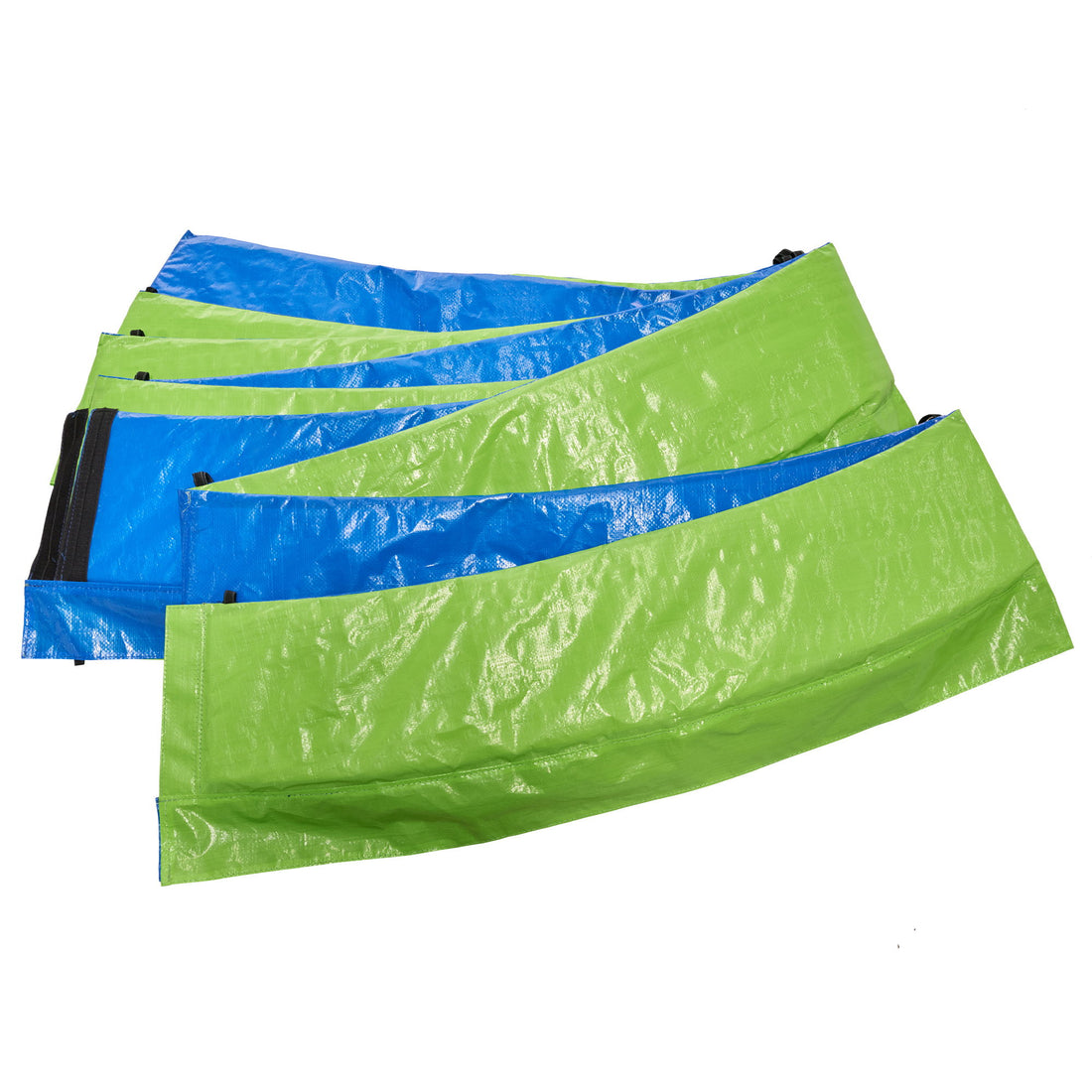 14Ft Trampoline For Adults &amp; Kids With Basketball Hoop, Outdoor Trampolines With Ladder And Safety Enclosure Net For Kids And Adults, Double-Side Color Cover - Blue