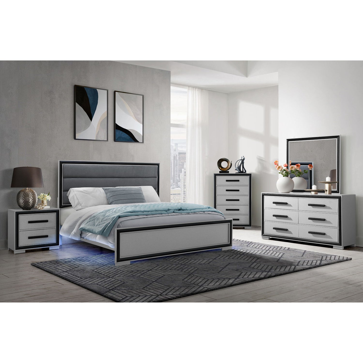 Adelaide - Dresser - Gray / Black