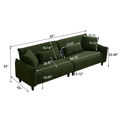 Teddy Velvet Sofa, Soft &amp; Comfortable