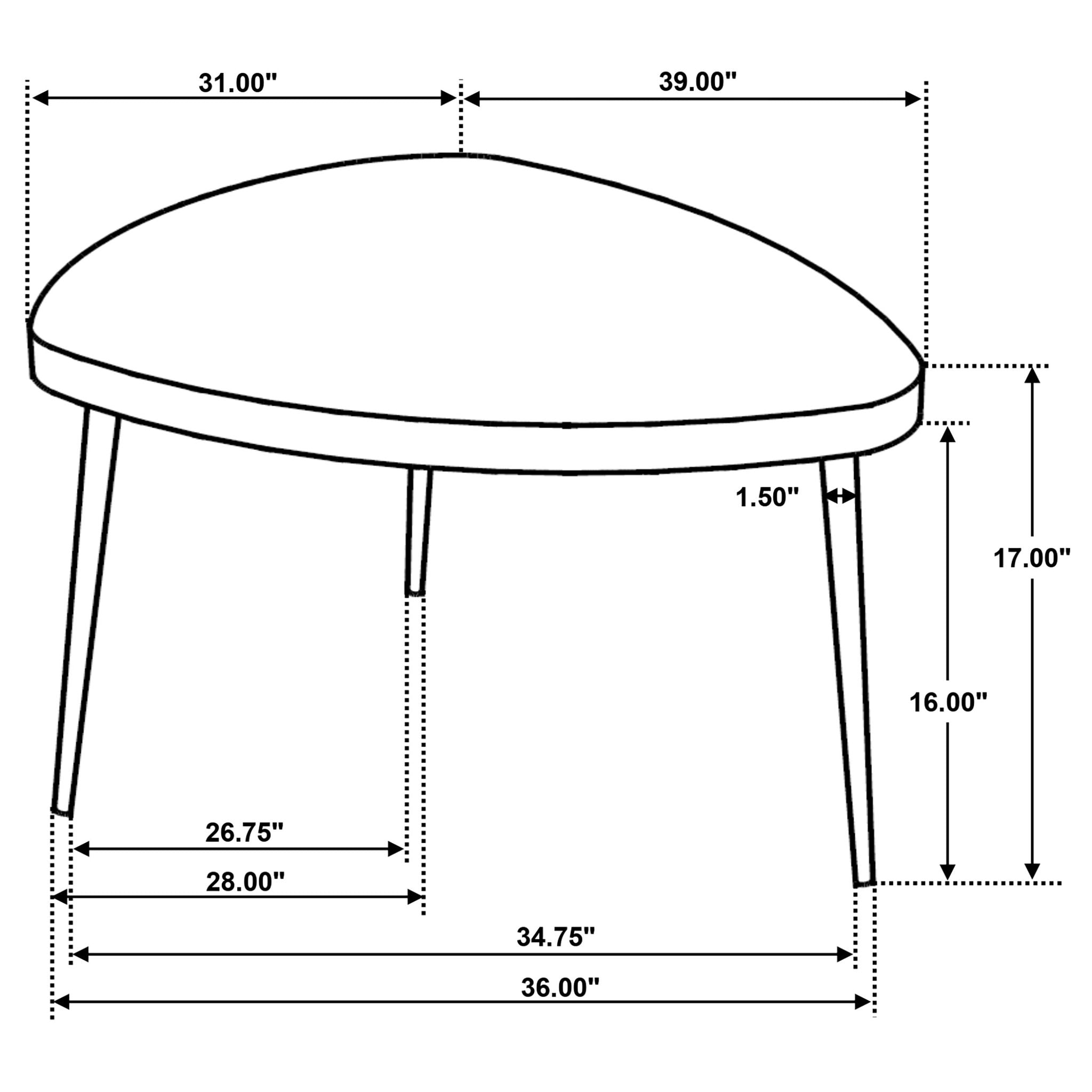 Xander - Triangular Coffee And End Table Set