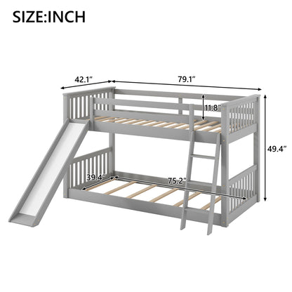 Bunk Bed &amp; Convertible Slide And Ladder
