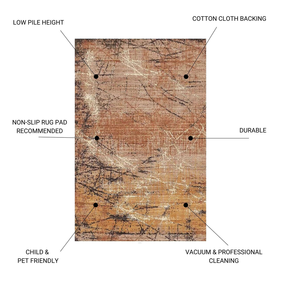 Fenix - Accent Rug - Gold