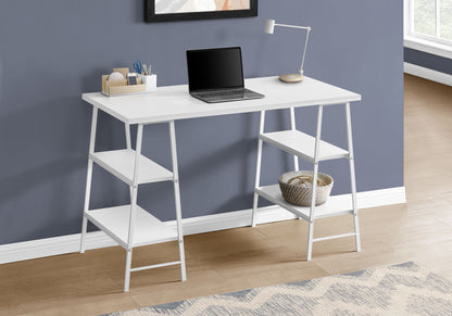 Computer Desk For Home Office, Laptop, Storage Shelves, Contemporary &amp; Modern