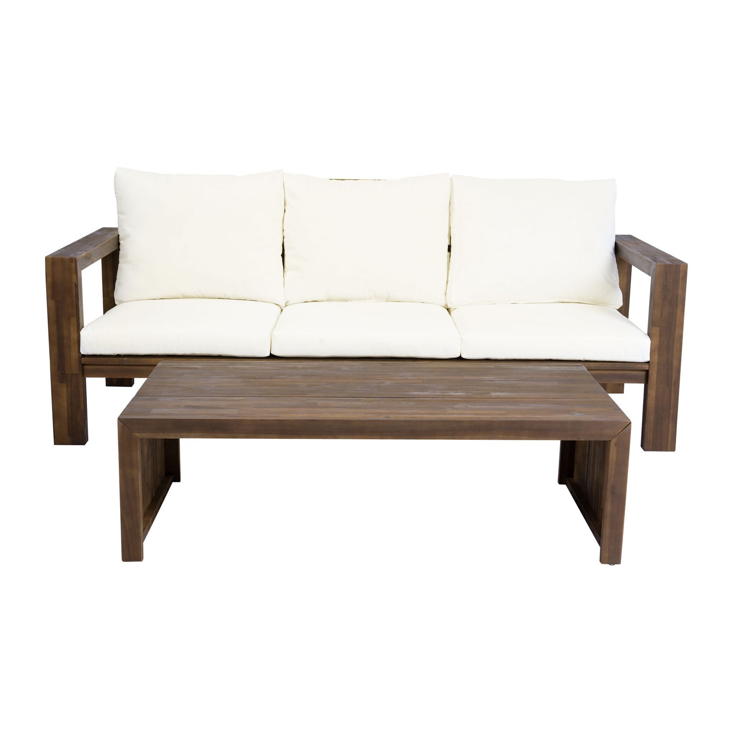 3 Seater Patio Set, Outdoor Sofa &amp; Coffee Table Set