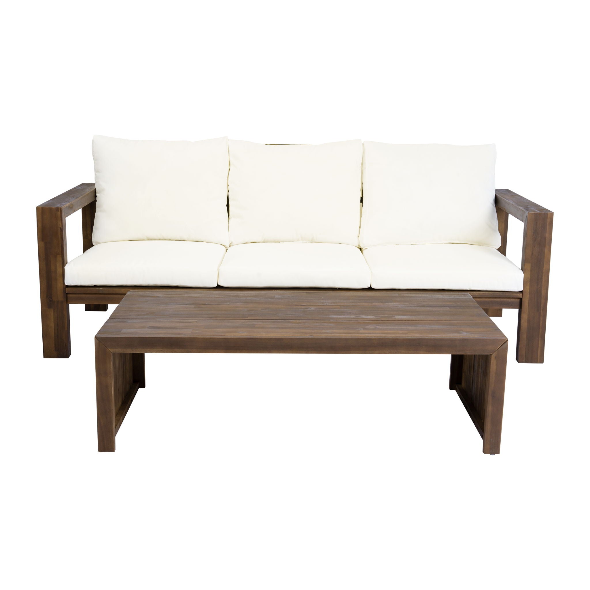 3 Seater Patio Set, Outdoor Sofa &amp; Coffee Table Set