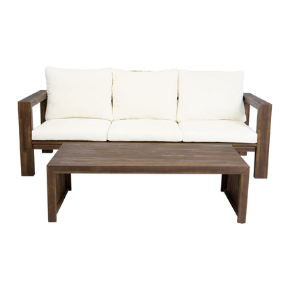 3 Seater Patio Set, Outdoor Sofa &amp; Coffee Table Set