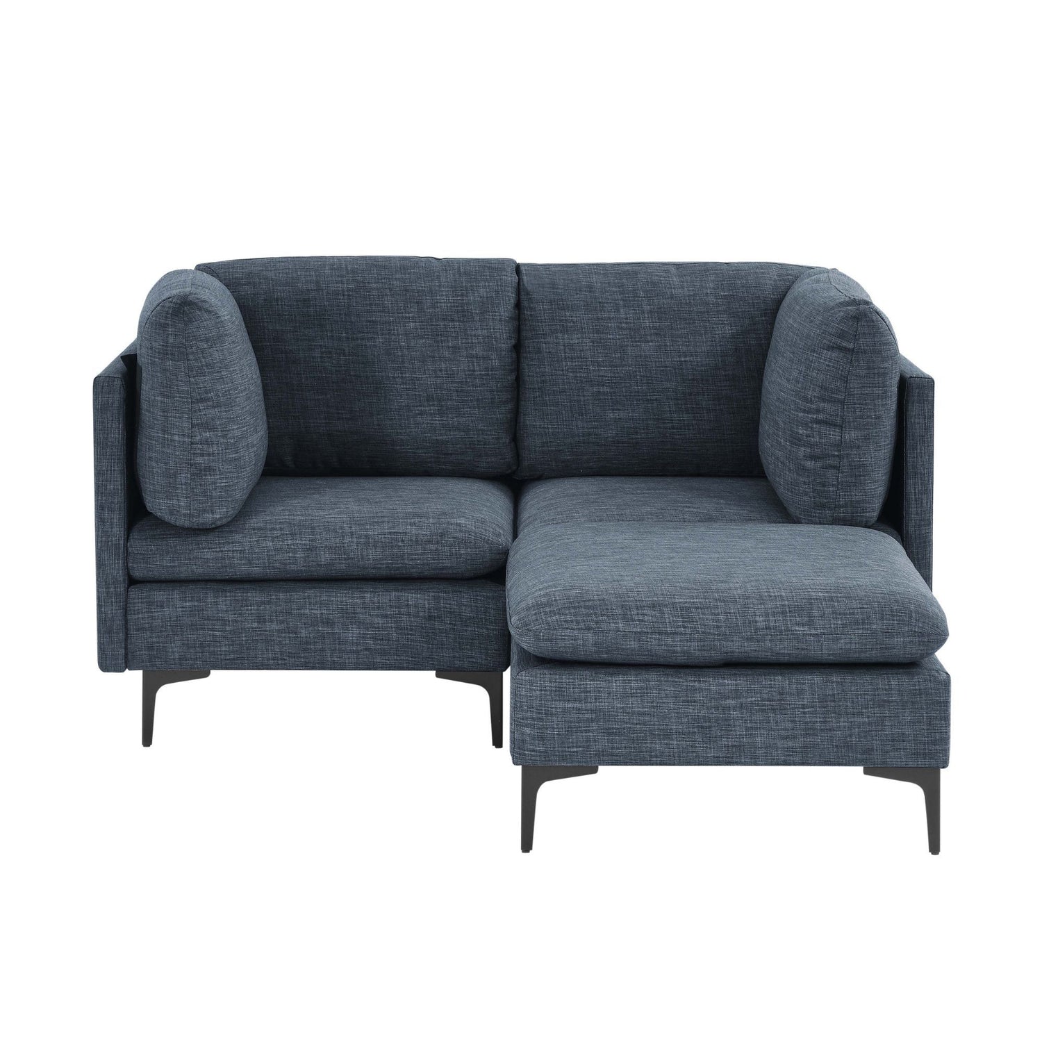 Upholstered Modular Sectional &amp; Tall Legs