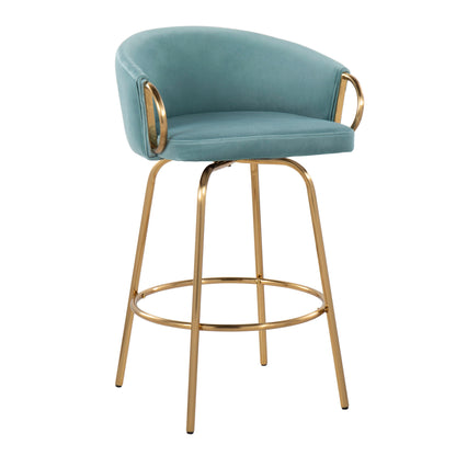 Claire - Contemporary &amp; Glam Counter Stool (Set of 2)