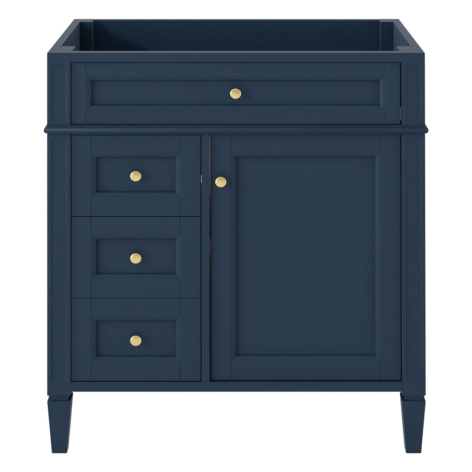 Bathroom Vanity With 2 Drawers And Tip-Out Drawer, Storage Cabinet