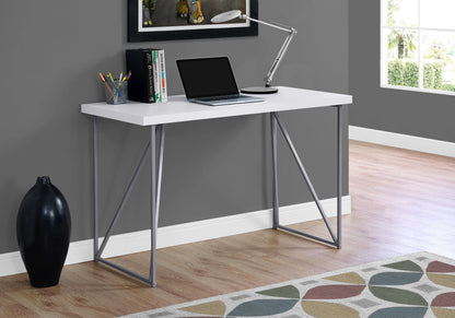Computer Desk For Home Office Laptop, Contemporary &amp; Modern - White