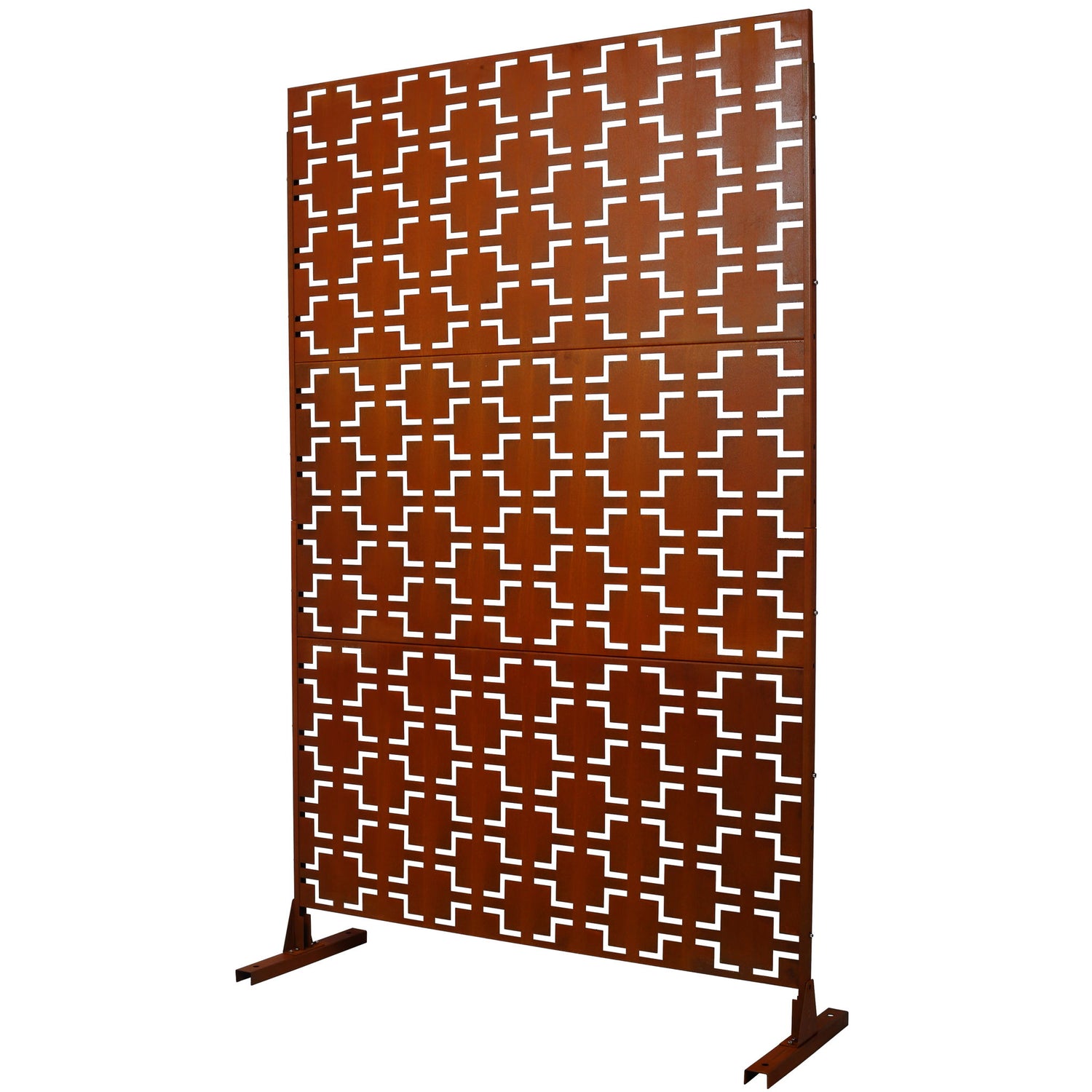 Outdoor &amp; Indoor Metal Privacy Freestanding Decorative Screen
