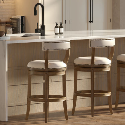 Stool &amp; Upholstered Seat And Back