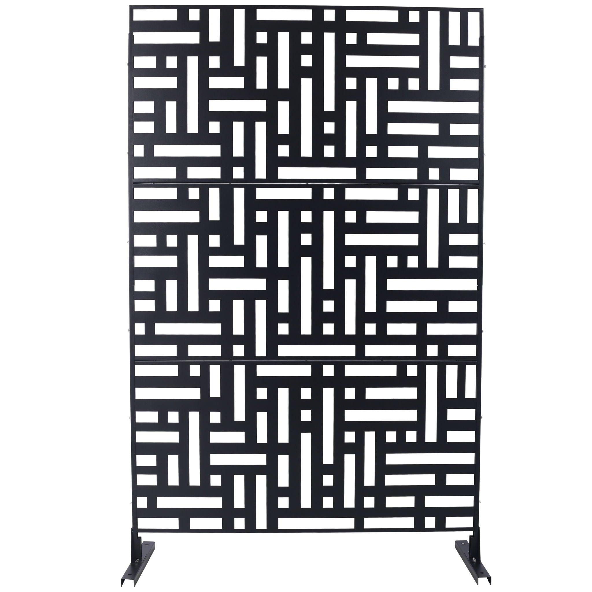 Decorative Freestanding Metal Privacy Screen For Indoor &amp; Outdoor Use