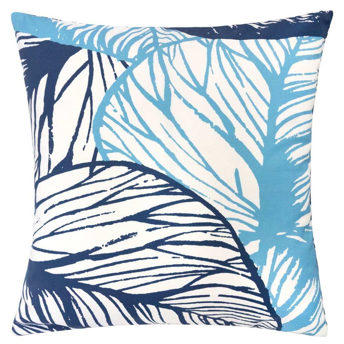 Leaf Vein Outdoor &amp; Indoor Pillow - Indigo
