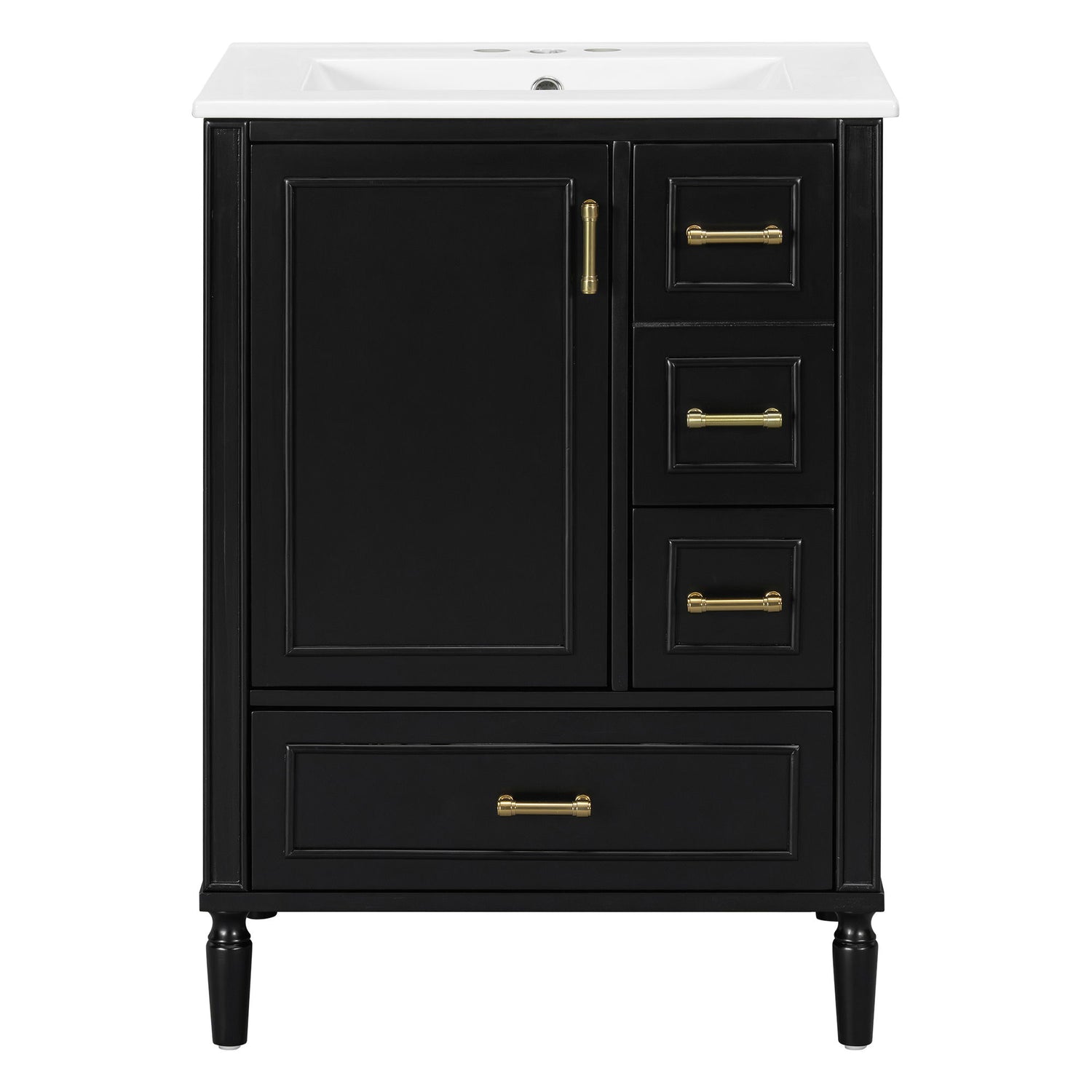 Traditional Bathroom Vanity Set With Soft Close Doors