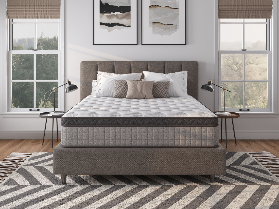 10&quot; Diamond Innerspring Hybrid And Cooling Gel Memory Foam Mattress, High Quality, Pressure Relief, And Motion Isolation