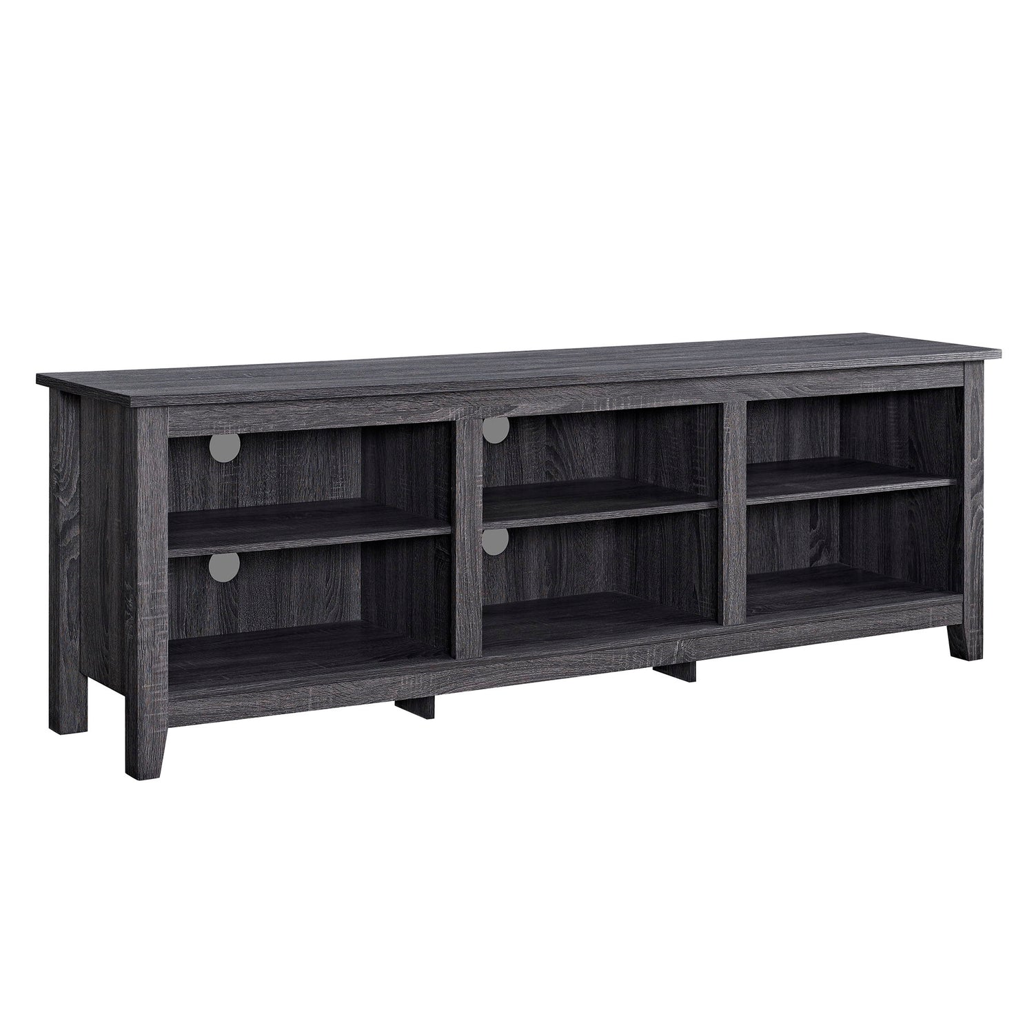 Modern Transitional 3 Shelf Open Storage 70&quot; TV Stand For 80&quot; TVs