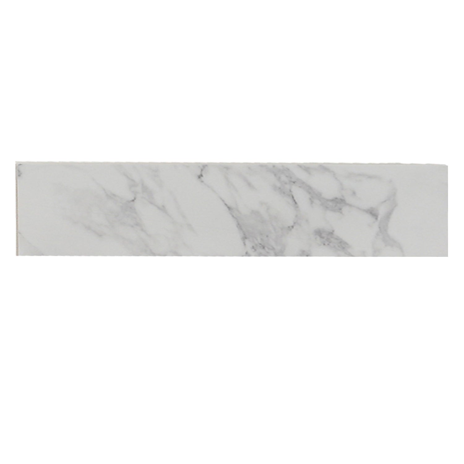 Engineered Marble Stone Bathroom Sink Side Splash - Bianco Carrara Wenato