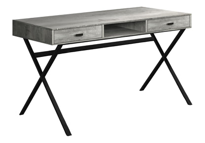 Computer Desk For Home Office, Laptop, Storage Drawers, Glossy Contemporary &amp; Modern
