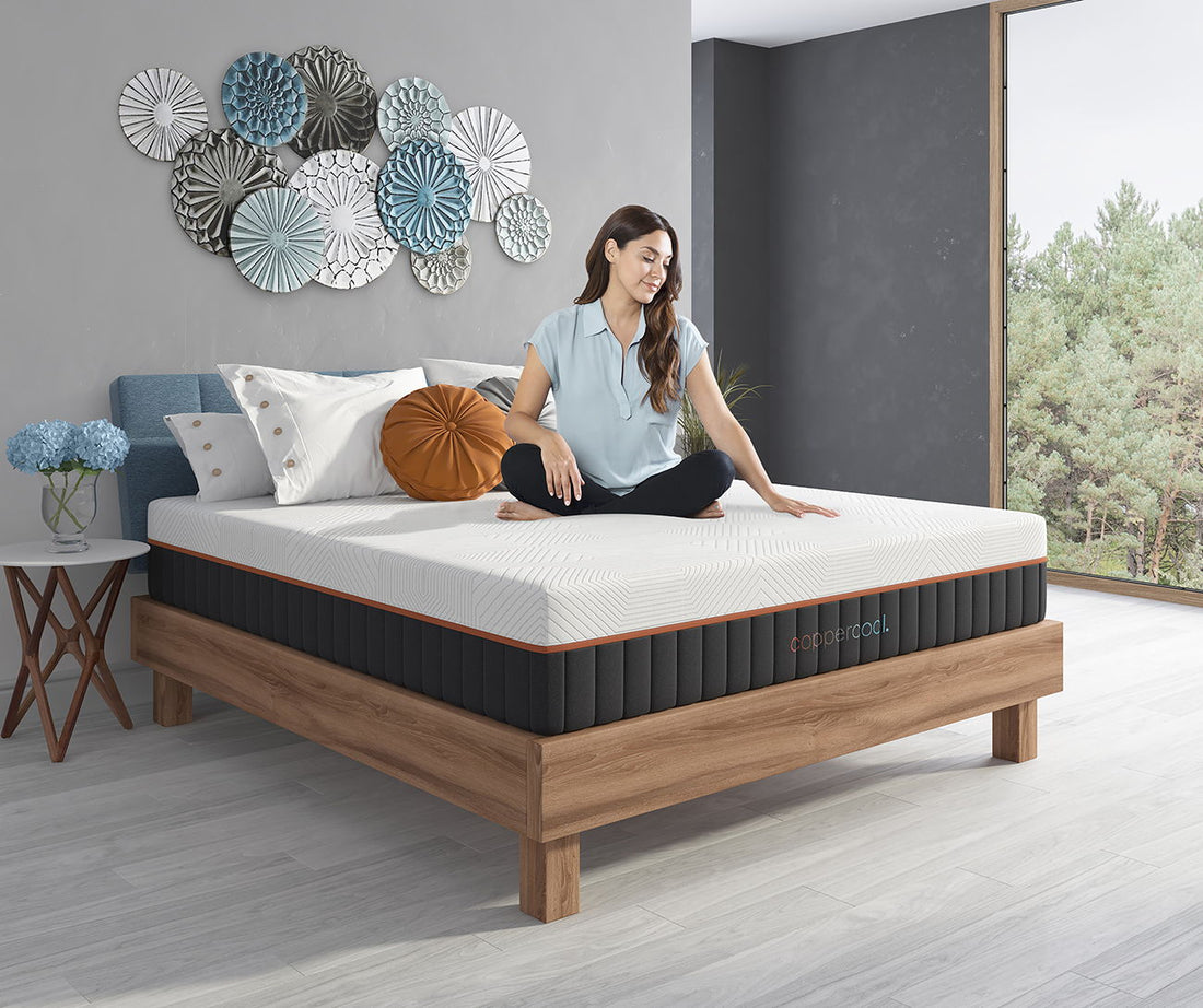 CopperCool 12&quot; Hybrid Memory Foam Mattress