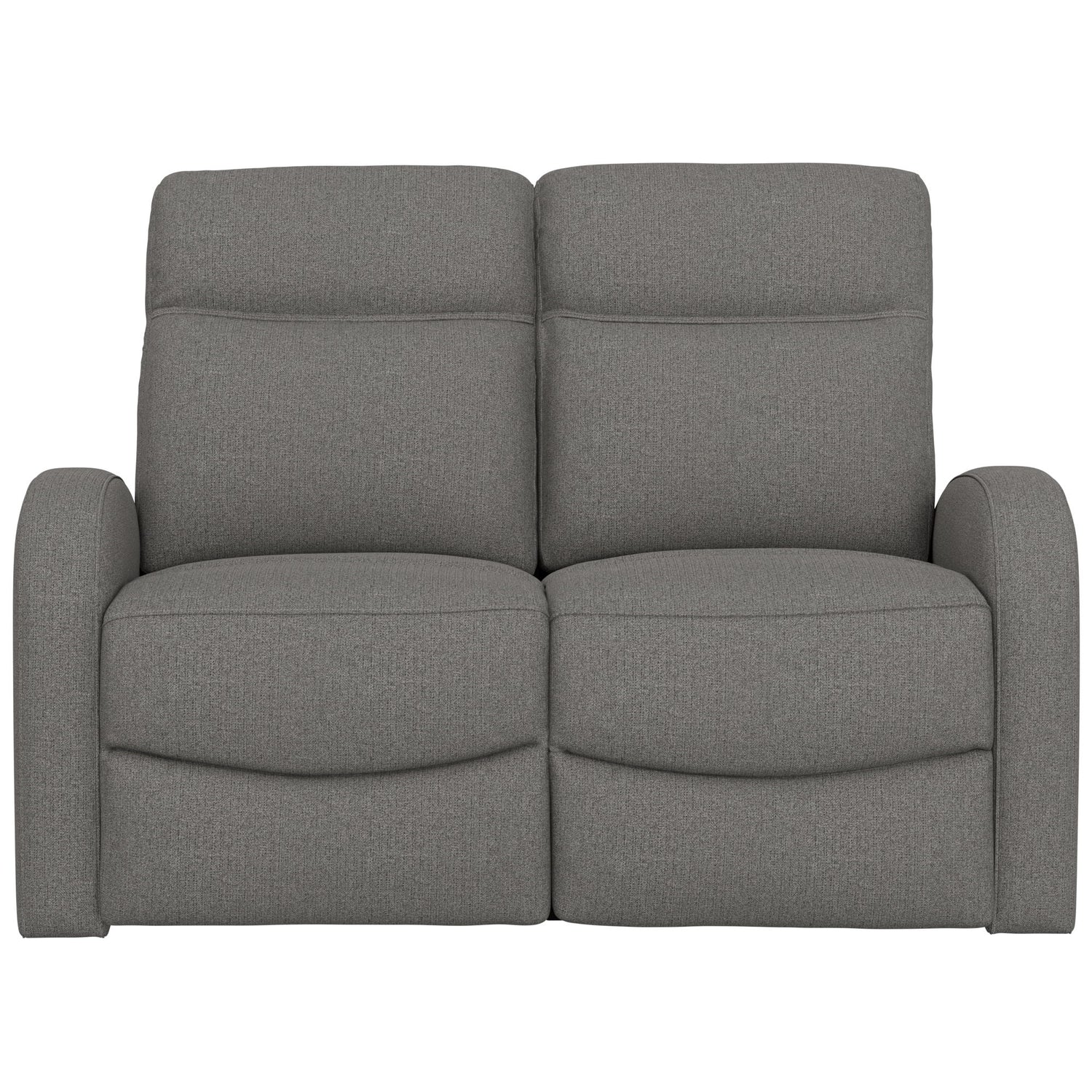 Manual Reclining Loveseat With Dual Seating Support For Living Room