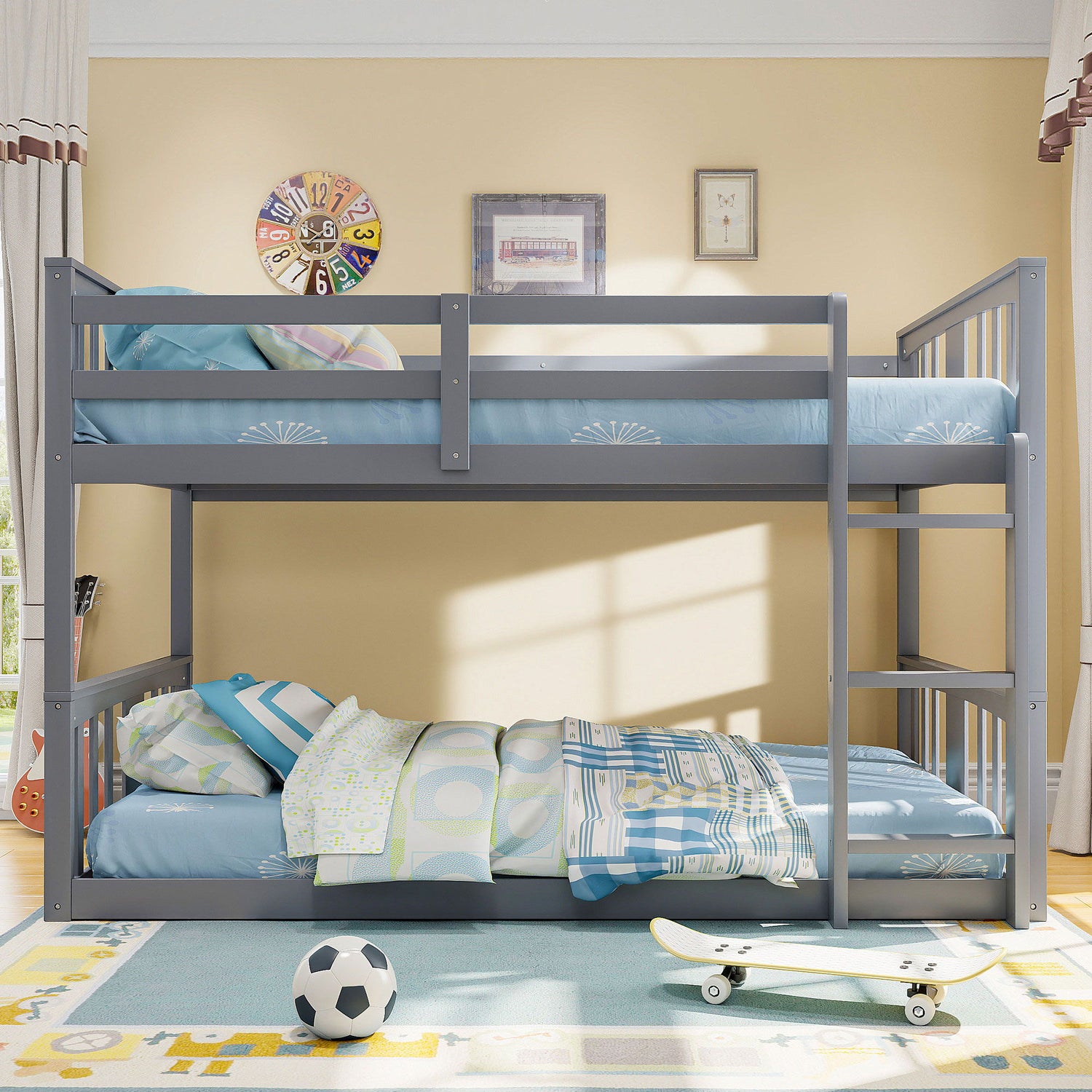 Solid Construction Bunk Bed &amp; Ladder