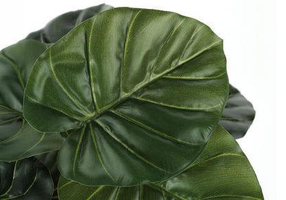24&quot; Tall, Artificial Plant, Alocasia, Indoor, Faux, Fake, Table, Greenery, Potted, Real Touch, Decorative - Green / Black