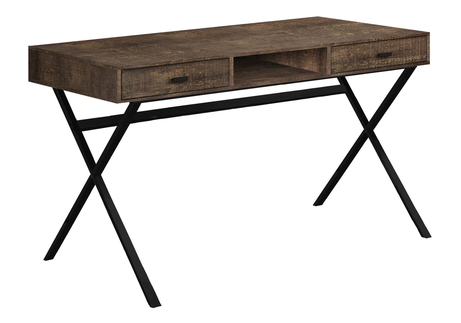Computer Desk For Home Office, Laptop, Storage Drawers, Glossy Contemporary &amp; Modern