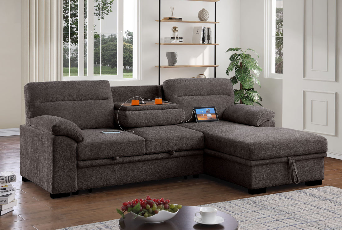 Kipling II - 92.5&quot; Sleeper Sectional Sofa