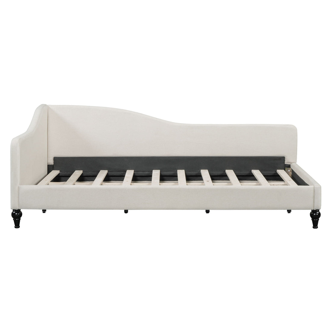 Modern L Shaped Linen Daybed With Legs