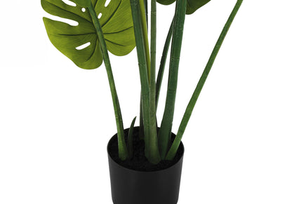 45&quot; Tall, Artificial Plant, Monstera Tree, Indoor, Faux, Fake, Floor, Greenery, Potted, Real Touch, Decorative - Green / Black