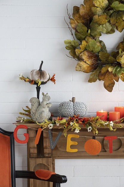 Knite Pumpkin Ornament Decor For Holiday Harvest Festival Fall Festival &amp; Thanksgiving