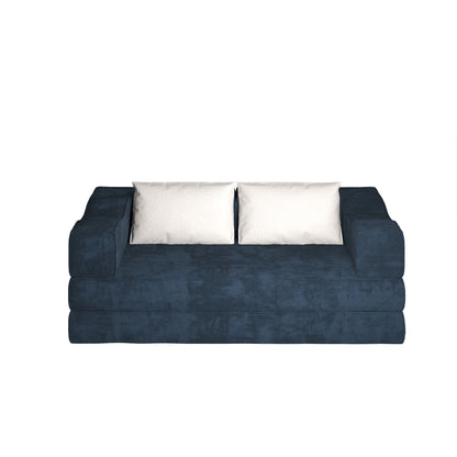 3 Seat Folding Floor Couch &amp; King Size Bed Mattress