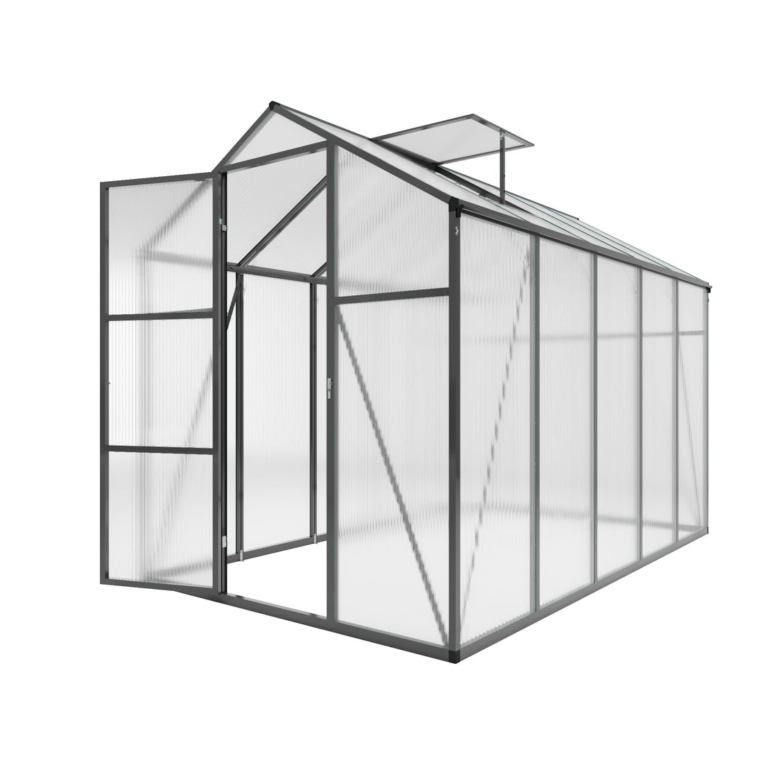 Gain Height Windproof Greenhouse With Raised Base
