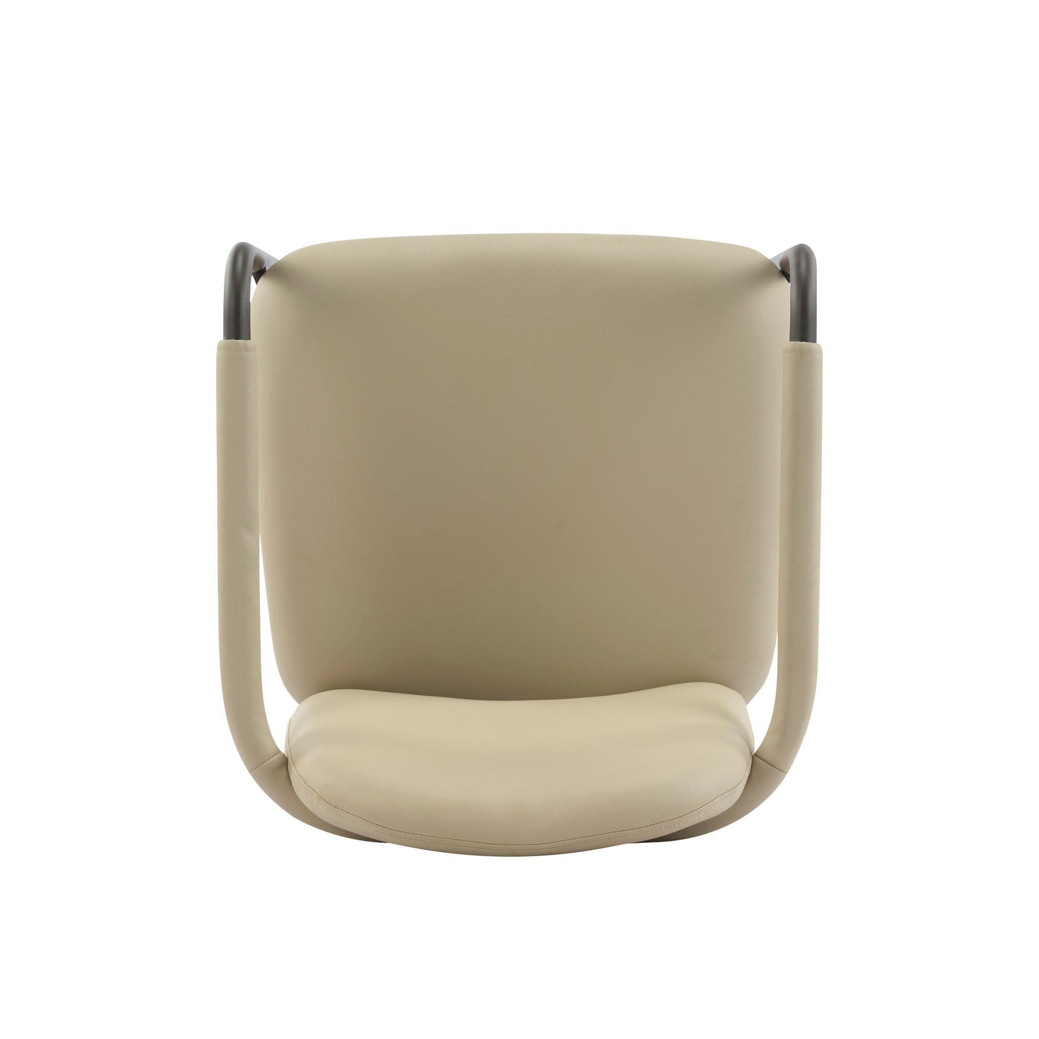 Modern Dining Chair (Set of 2) With Iron Frame - Espresso / Khaki