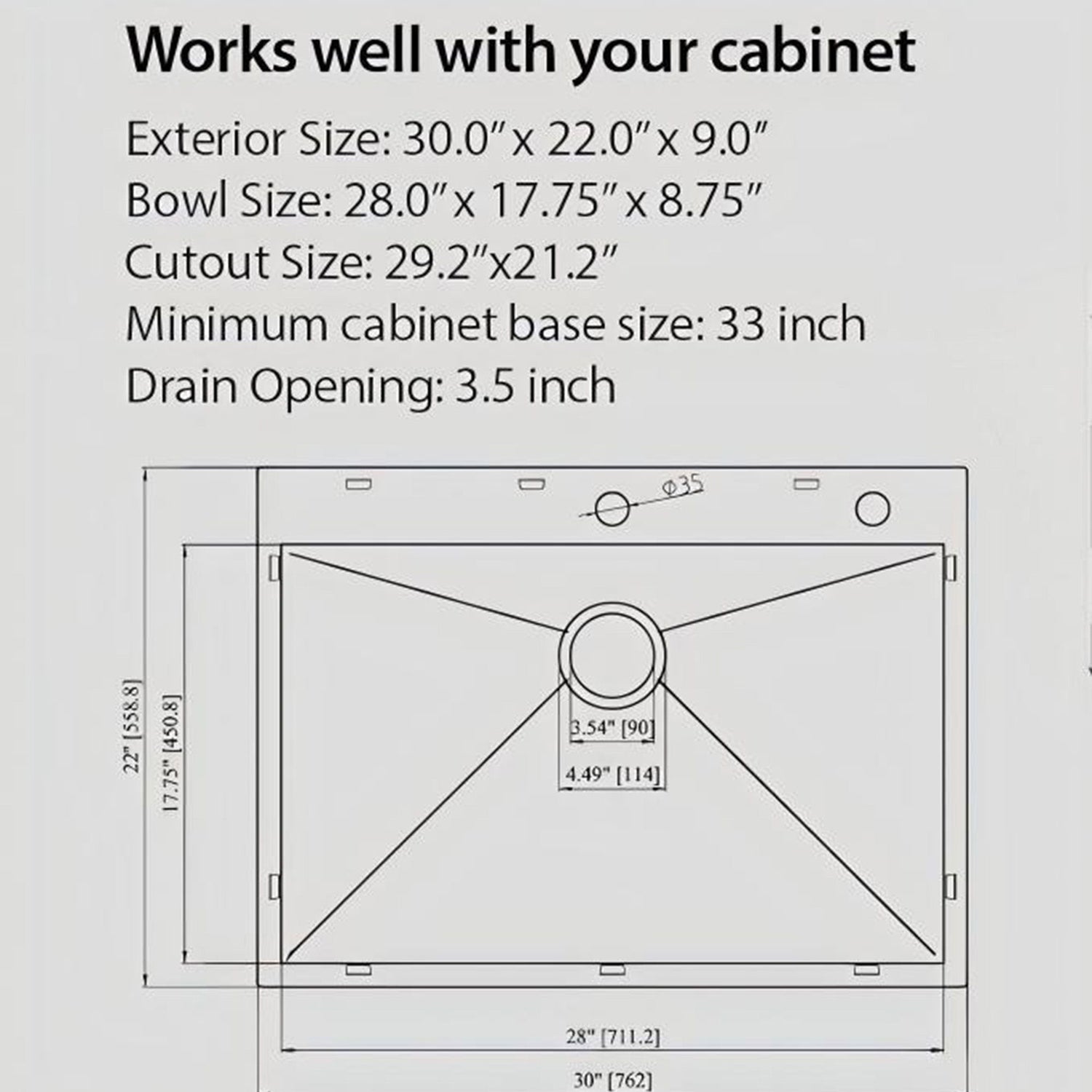 Topmount Stainless Steel Kitchen Sink