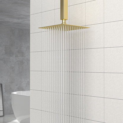 8&quot; Square Rain Shower Head, Ceiling / Wall Mount Stainless Steel Bath Fixture