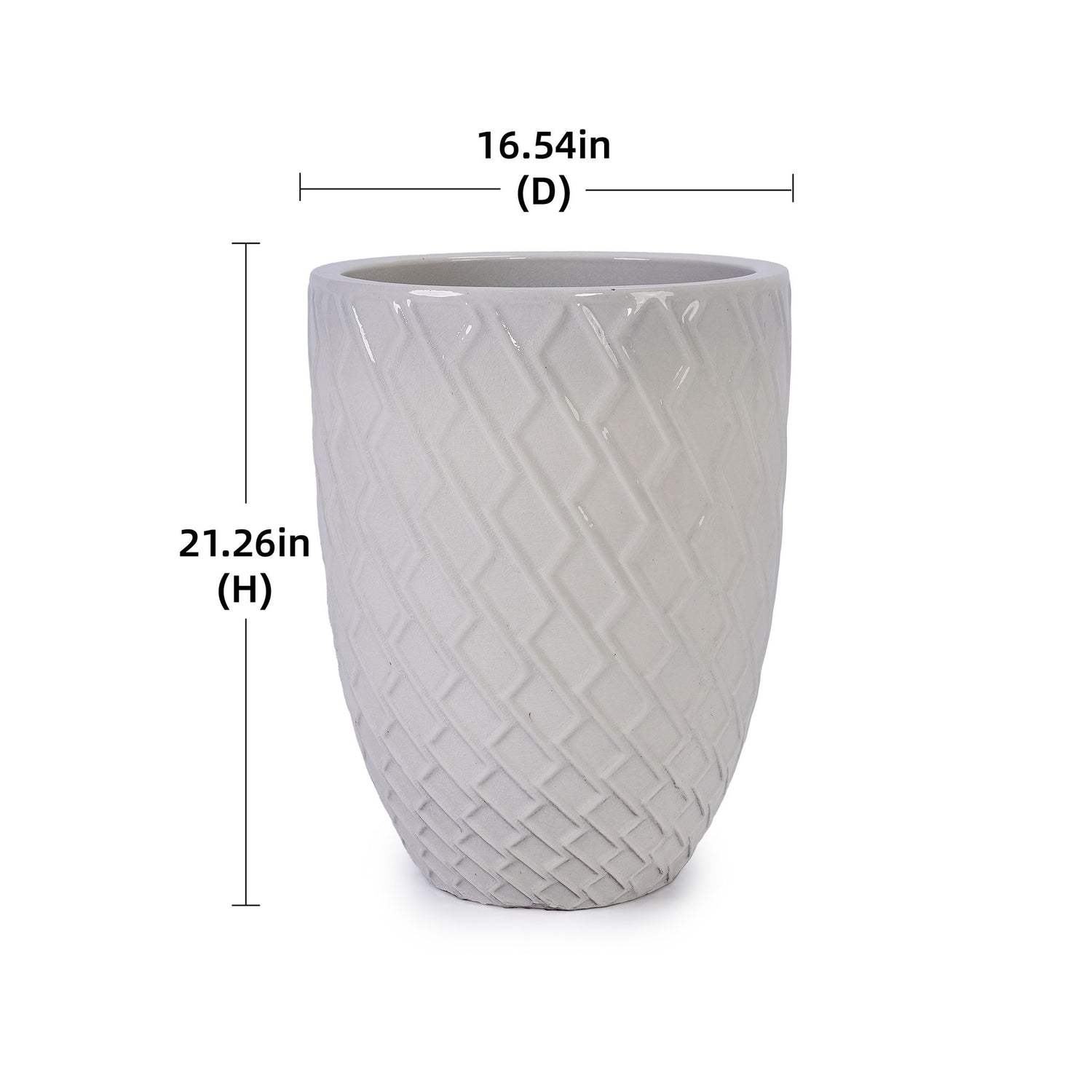 Ceramic Flowerpot, Planter For Patio, Garden, Windowsill