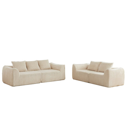 Minimalist Set With Curved Lines &amp; Gently Sloped Backrest