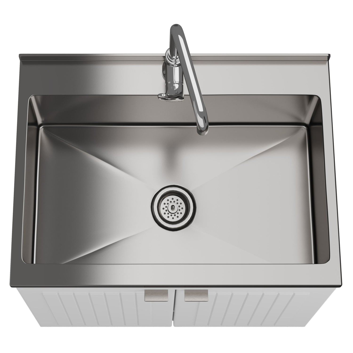 Murphy - Laundry Cabinet &amp; Faucet And Stainless Steel Sink