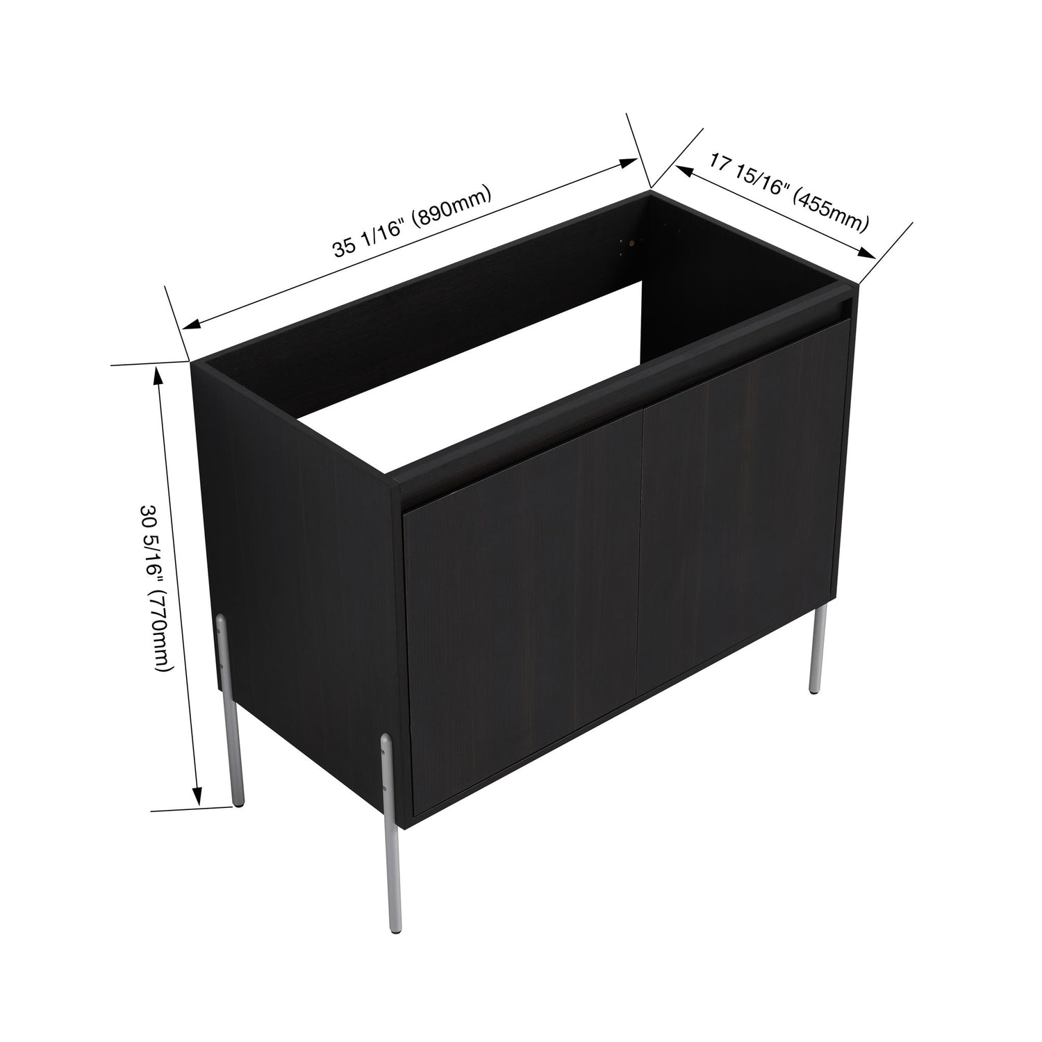 Freestanding Bathroom Vanity &amp; Soft Close Cabinet Doors