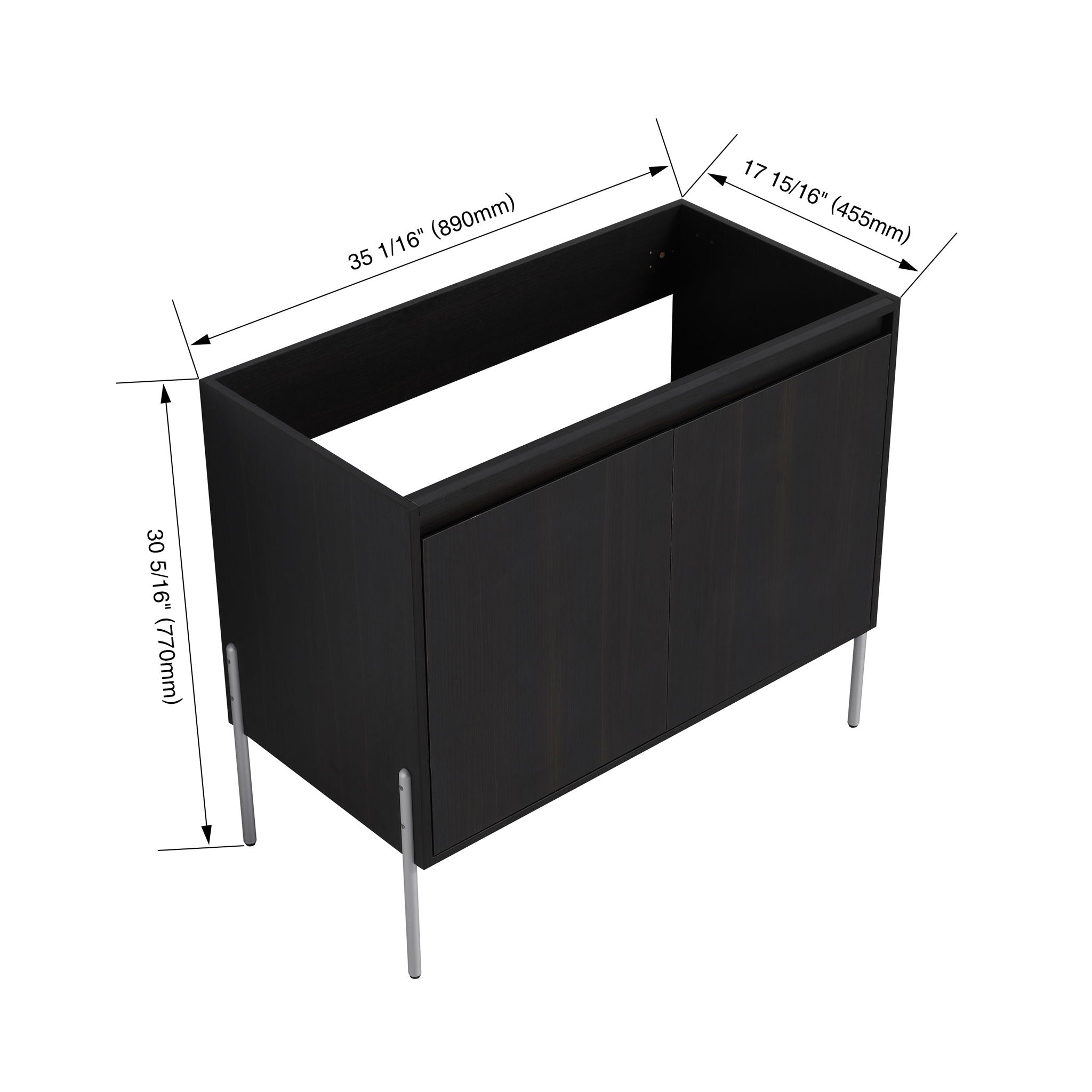 Freestanding Bathroom Vanity &amp; Soft Close Cabinet Doors