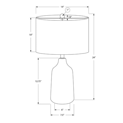 Lighting, Table Lamp, Concrete, Contemporary